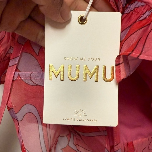 Show Me Your Mumu Pink Valentines Heart Print Daiquiri Peplum Blouse M - Picture 6 of 11